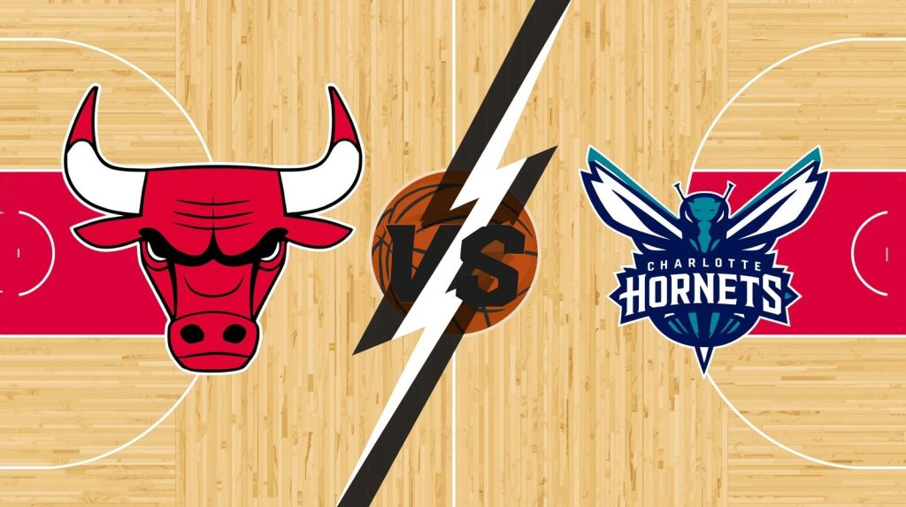 bulls vs hornets logos basketball